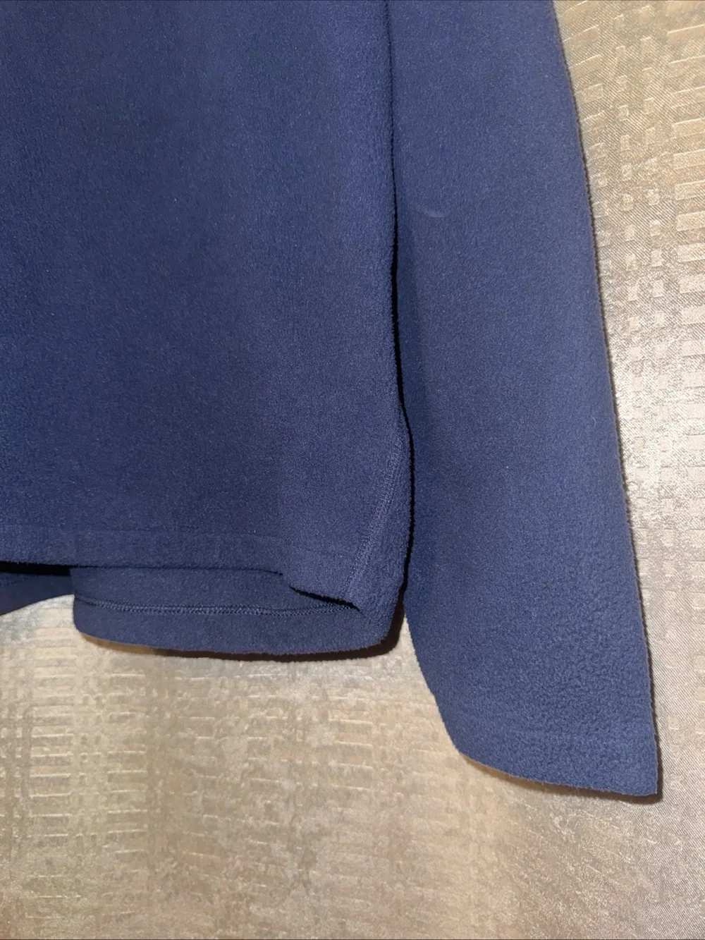 Polo by Ralph Lauren Navy Fleece Quarter-Zip with Yellow Trim